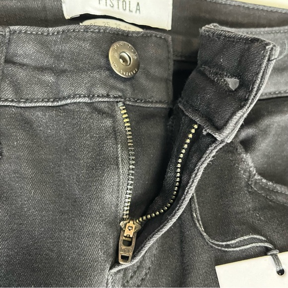 REVOLVE PISTOLA Audrey Berlin night Midrise Skinny denim Jeans raw hem size 25 - Picture 9 of 16